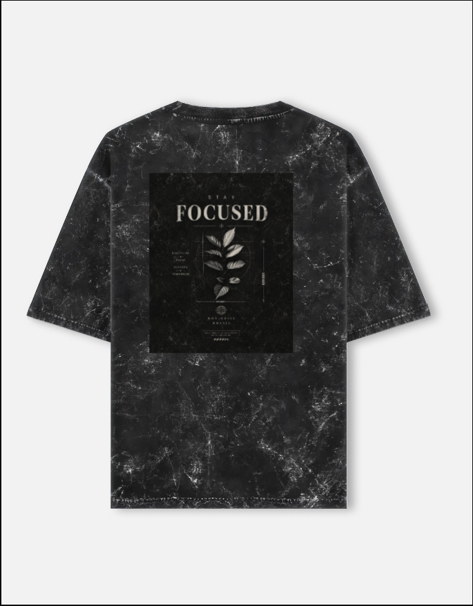 Unisex Acid Washed Oversized Tee