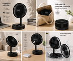 Portable Rechargeable Handheld Fan – Foldable & Quiet