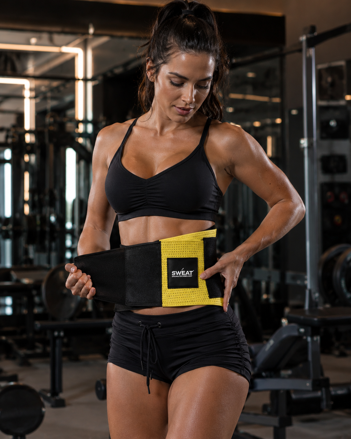 Sweat Belt Waist Trainer for Men & Women | Sauna Fat Burner Belt