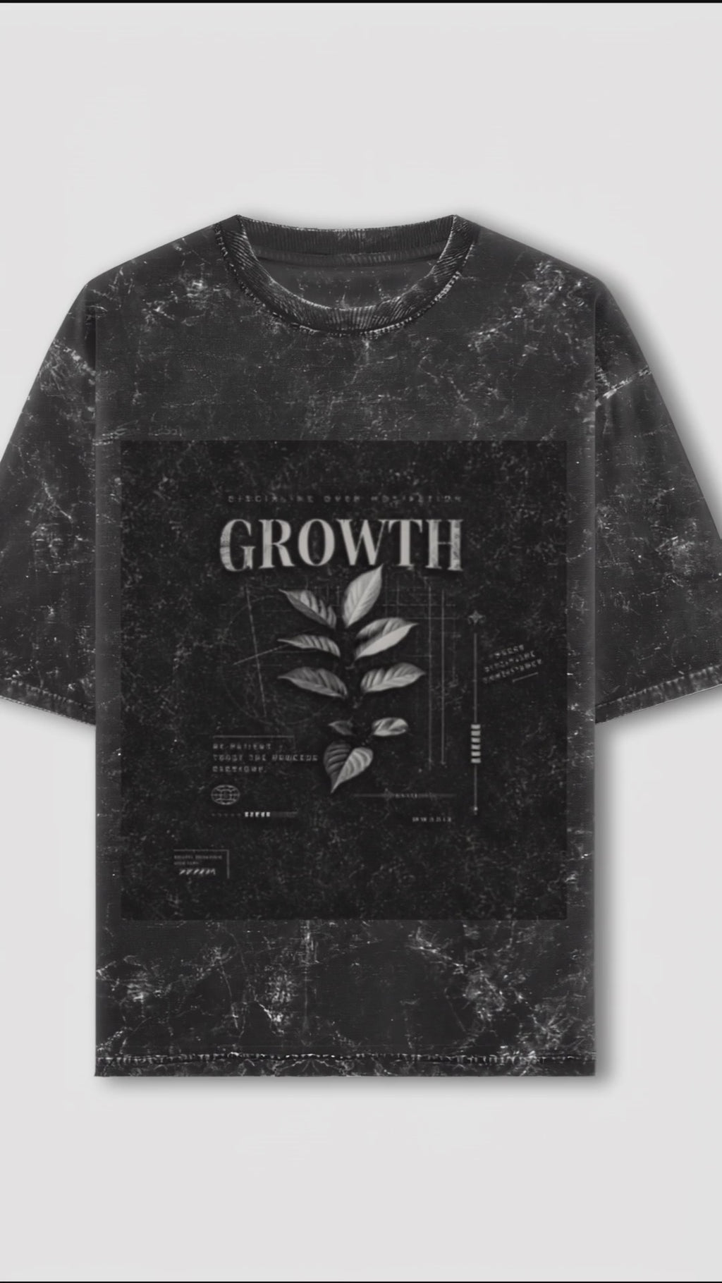 Unisex Acid Washed Oversized Tee