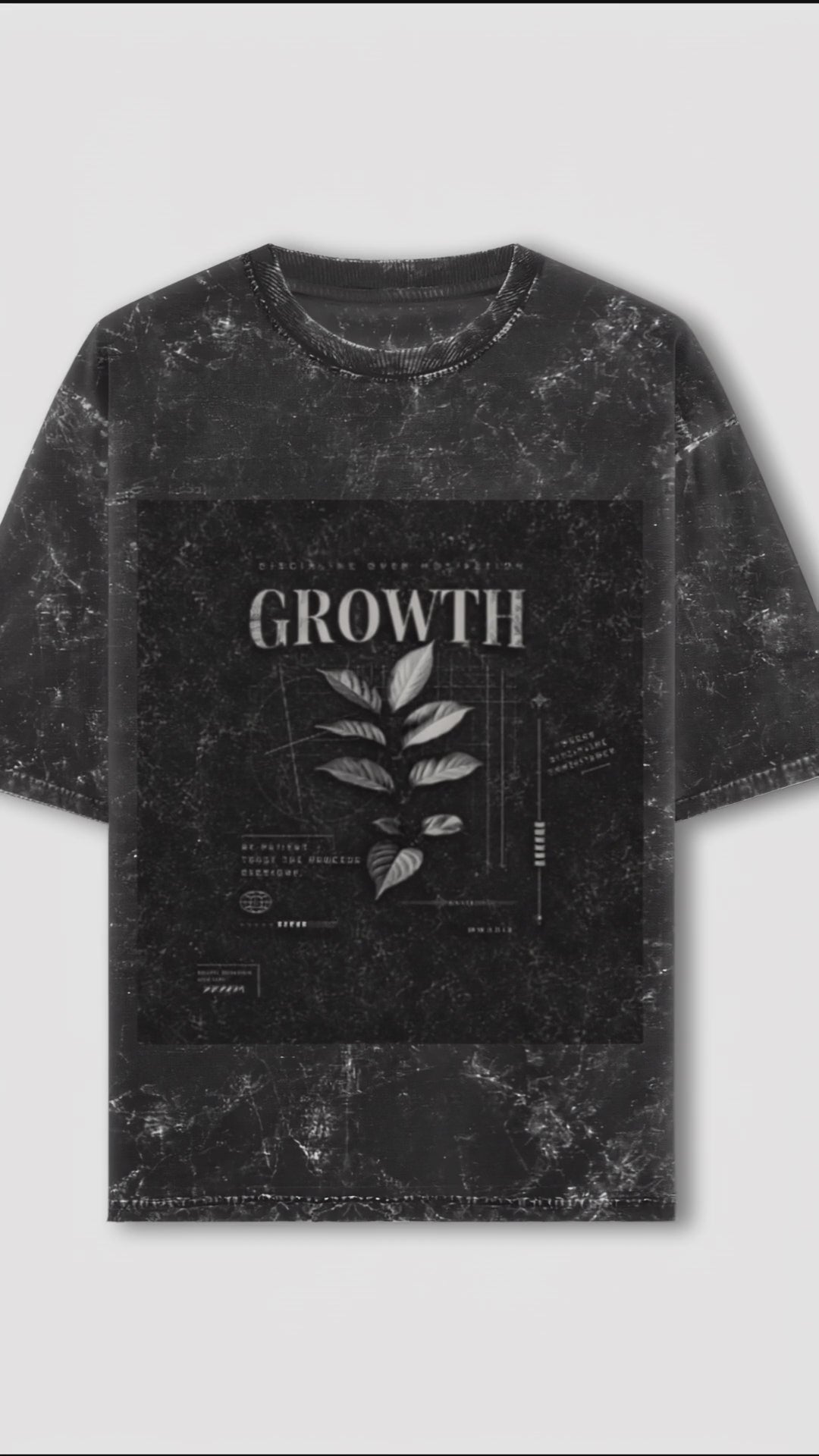 Unisex Acid Washed Oversized Tee